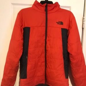 Orange North Face Jacket